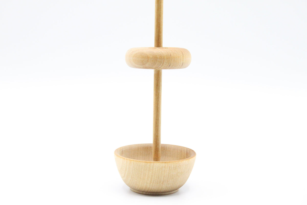 Beginners Lace Weight Complete Drop Spindle Kit - Blue - Top Whorl, Bottom Whorl, Supported, and Roving