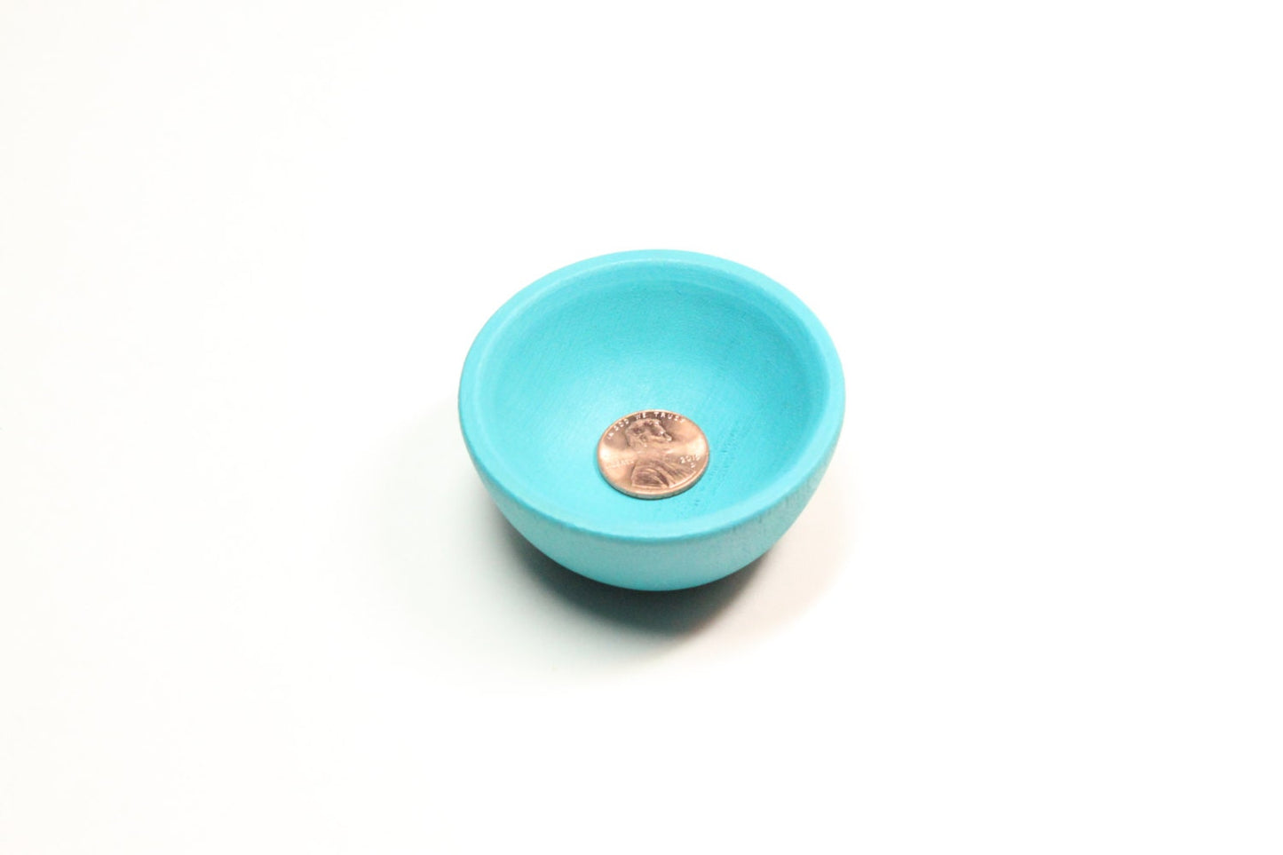 Teal Tiny Spinning Bowl - For Supported Spinning, Children, or Accessories