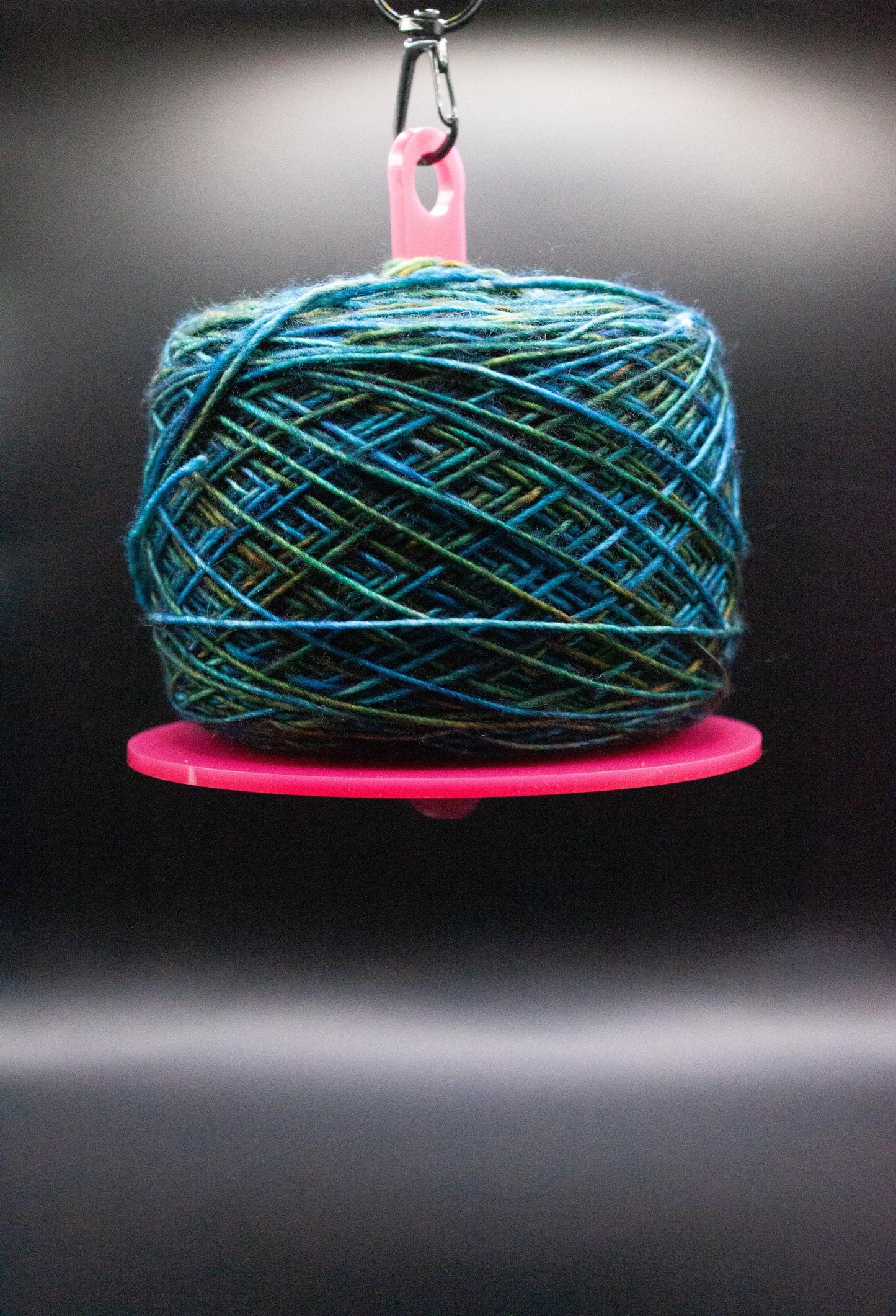 Jewel Tone Acrylic Portable Yarn Holder Wristlet - Crochet Knitting Spinning Travel Yarn Cake Holder - Pick Your Colors