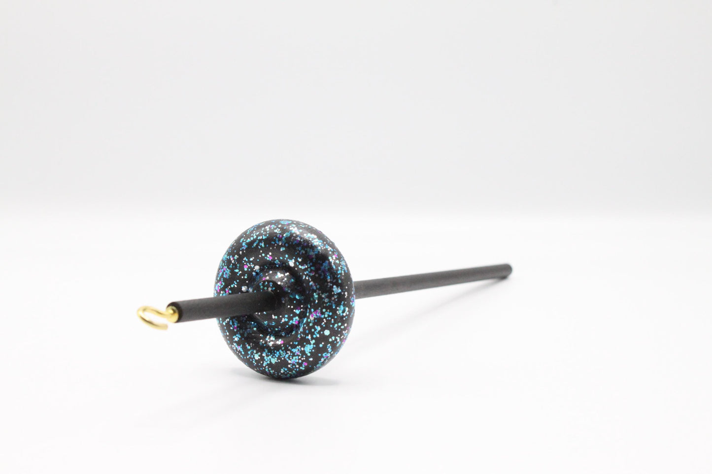 Galaxy Glitter Lace Weight Drop Spindle - Top or Bottom Whorl