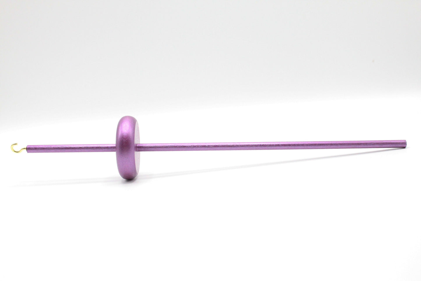 Metallic Plum Drop Spindle - Lace Weight - Top or Bottom Whorl