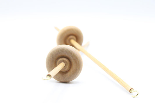 Beginner Learn To Spin Set: Bottom & Top Lace Weight Drop Spindle