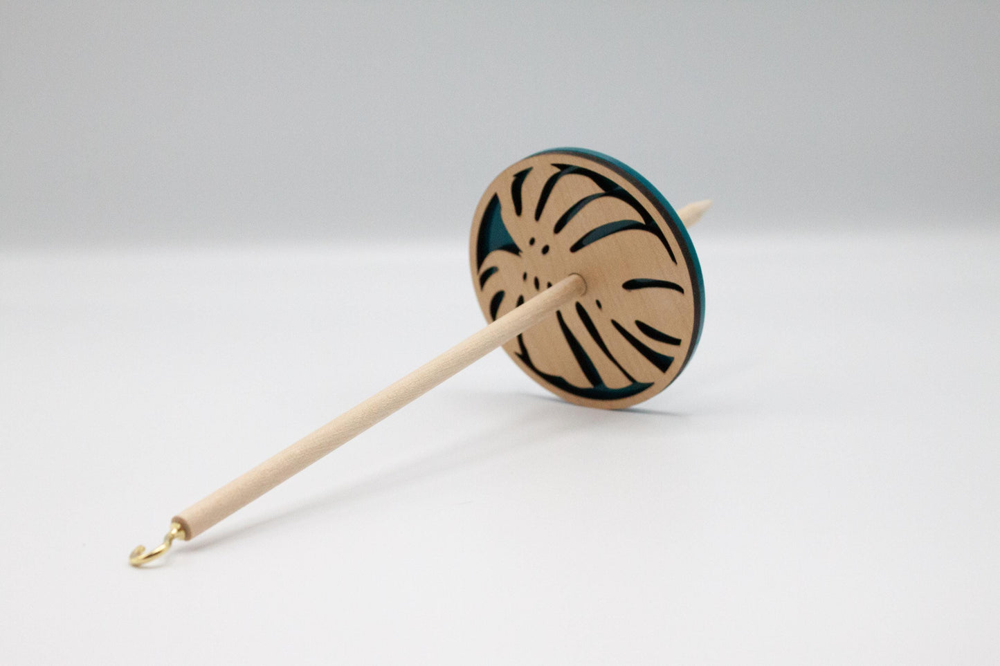 Monstera - Acrylic Lace Weight Bottom Whorl Drop Spindle