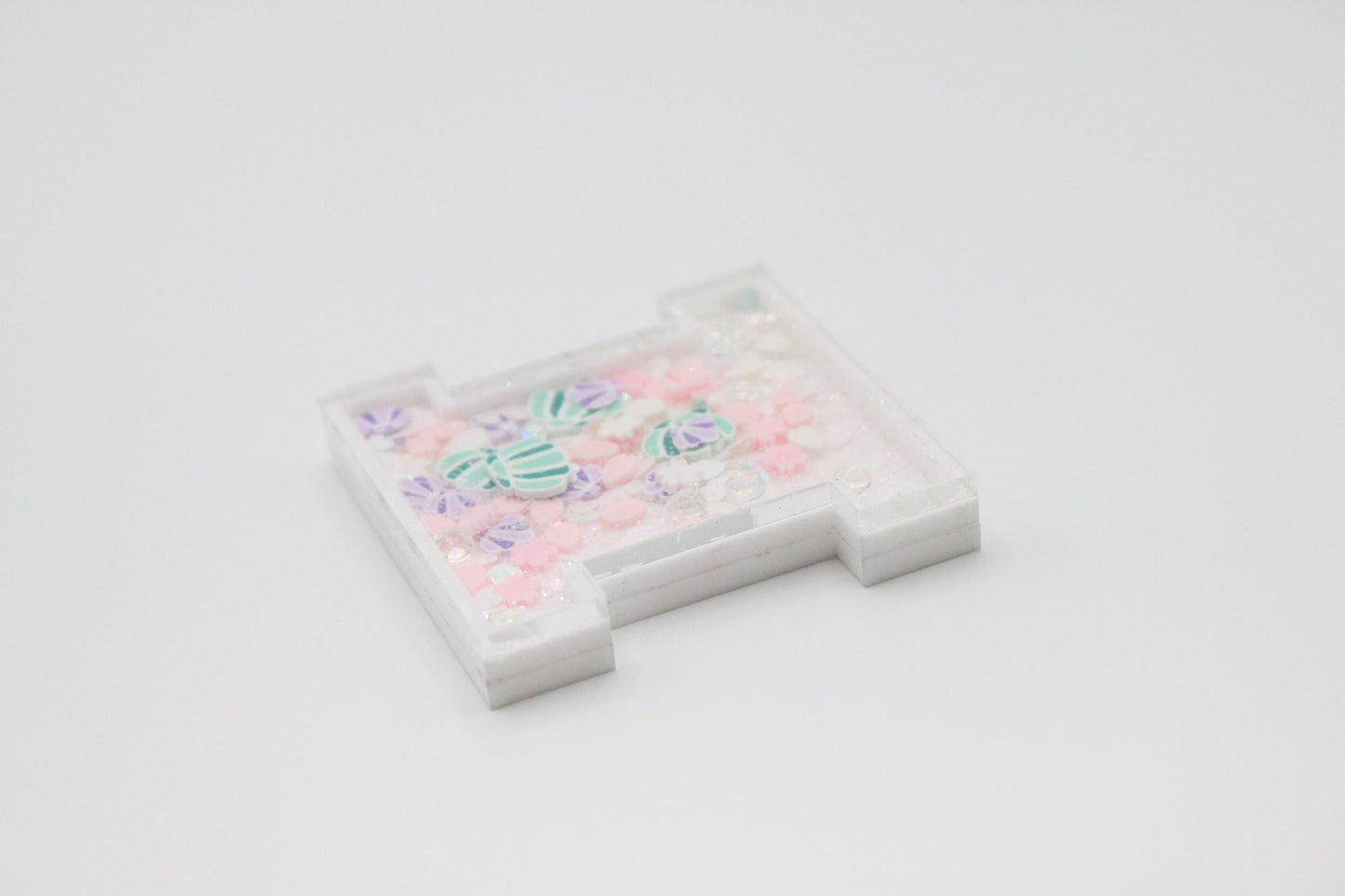 Winter Mermaid - Shaker Wraps Per Inch Tool - Spinning, Weaving, Knitting Crochet Tool - Knitter Gift, Spinning Gift