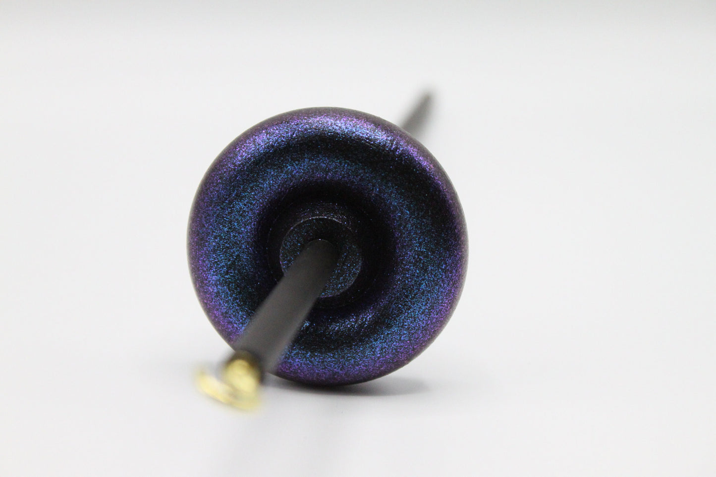 Electric Night Sparkle Drop Spindle - Red Violet Blue Shifting Colors - Lace Weight - Top or Bottom Whorl