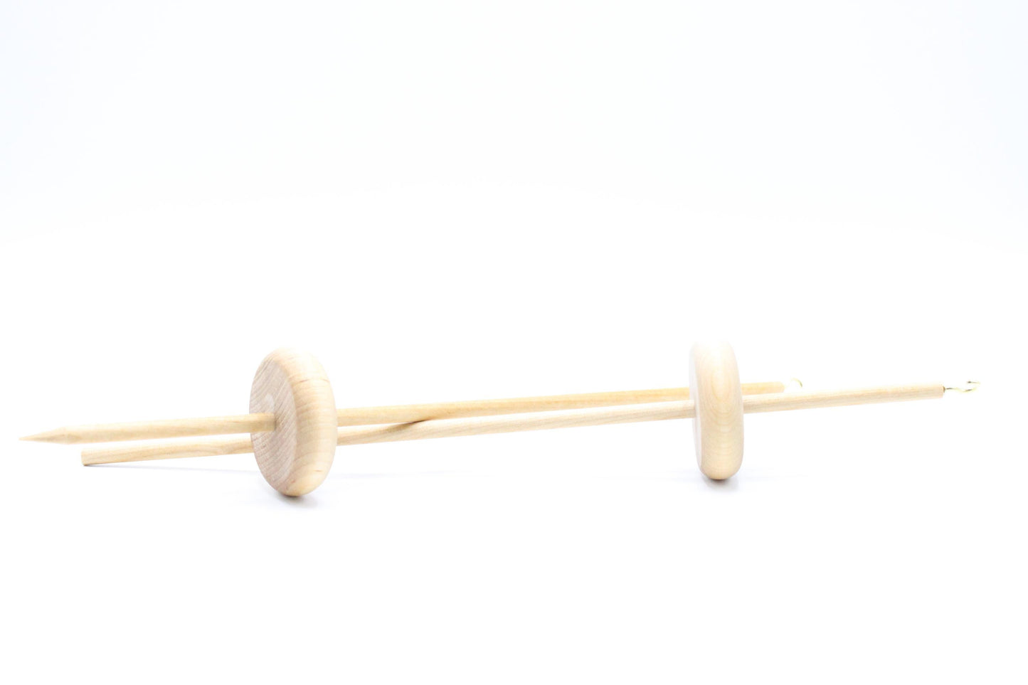 Beginner Learn To Spin Set: Bottom & Top Lace Weight Drop Spindle