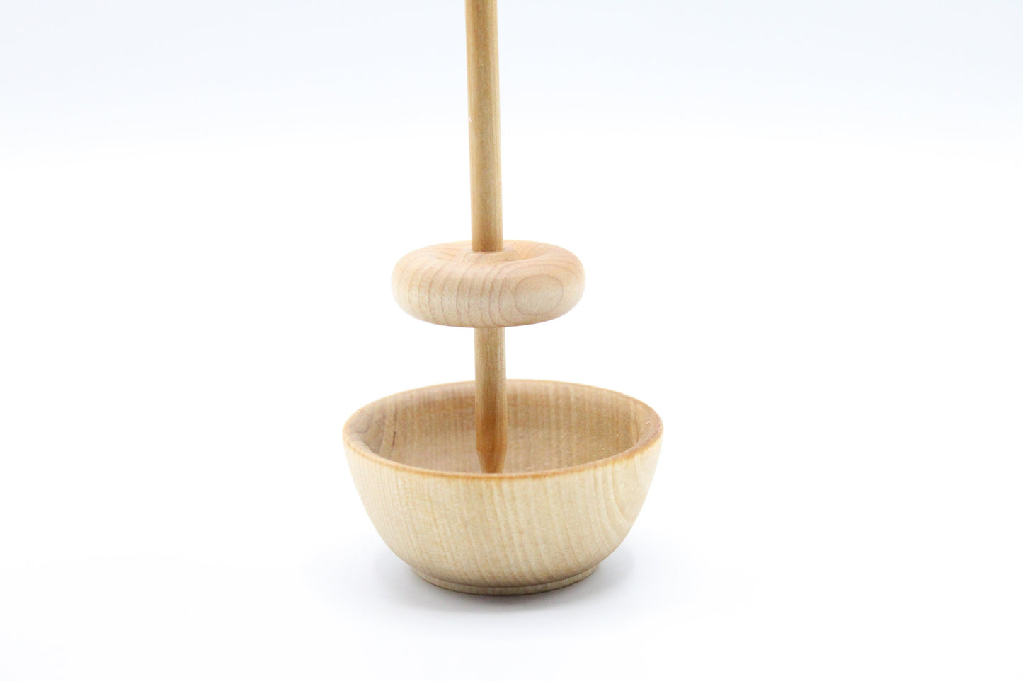 Complete Beginner Drop Spindle Spinning Kit - Mini Size Pink - Learn To Spin - Top Whorl, Bottom Whorl, Supported, and Roving