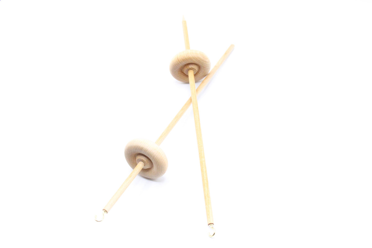 Beginners Spinning Lace Weight Complete Kit - Learn To Spin - Top Whorl, Bottom Whorl, Supported, and Roving - Berry Crush