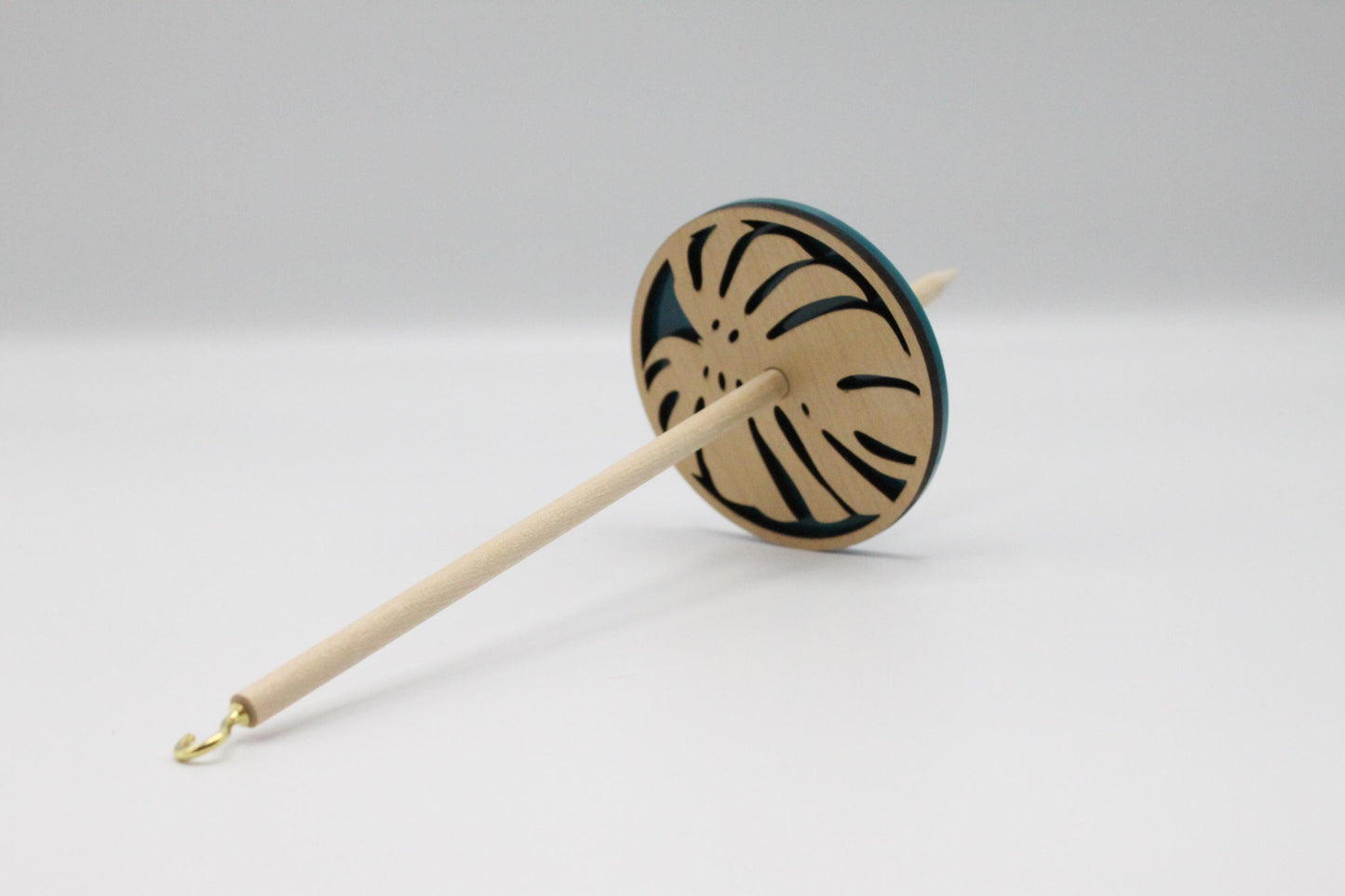 Monstera - Acrylic Lace Weight Bottom Whorl Drop Spindle