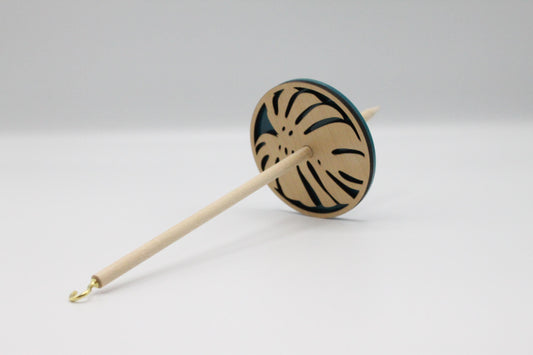 Monstera - Acrylic Lace Weight Bottom Whorl Drop Spindle