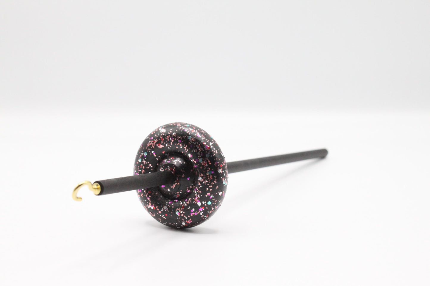 Galaxy Glitter Lace Weight Drop Spindle - Top or Bottom Whorl