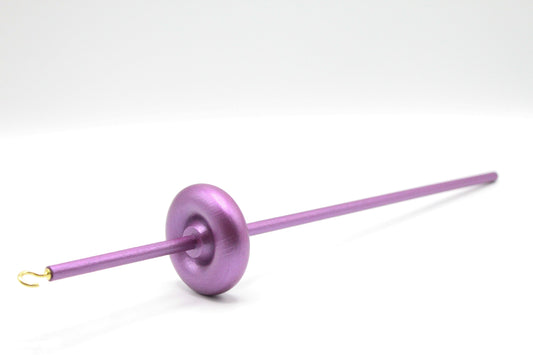 Metallic Plum Drop Spindle - Lace Weight - Top or Bottom Whorl