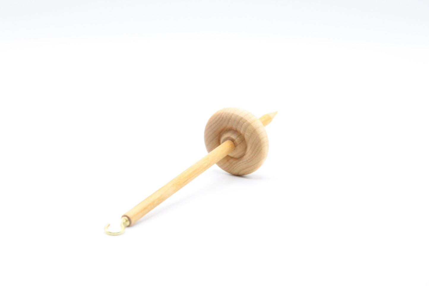 Complete Beginner Drop Spindle Spinning Kit - Mini Size Purple - Top Whorl, Bottom Whorl, Supported, and Roving