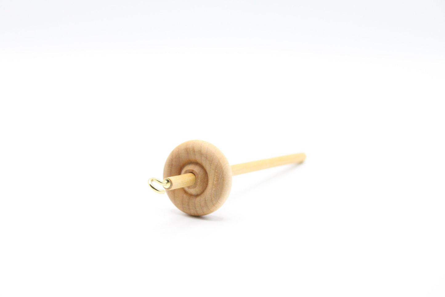 Complete Beginner Drop Spindle Spinning Kit - Mini Size Purple - Top Whorl, Bottom Whorl, Supported, and Roving