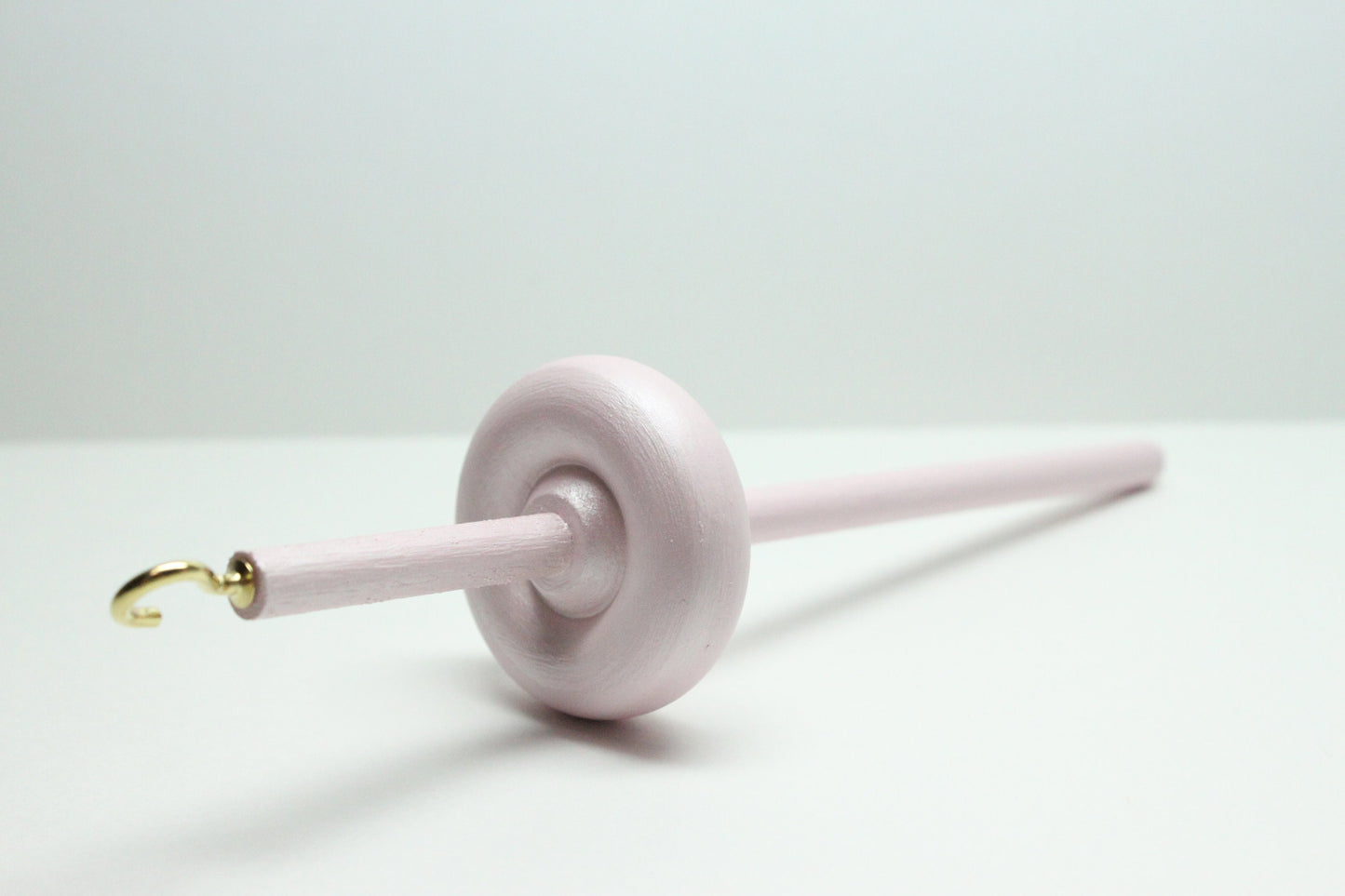 Pearl Pink Drop Spindle Mini Spindle - On The Go or Children's Spinning