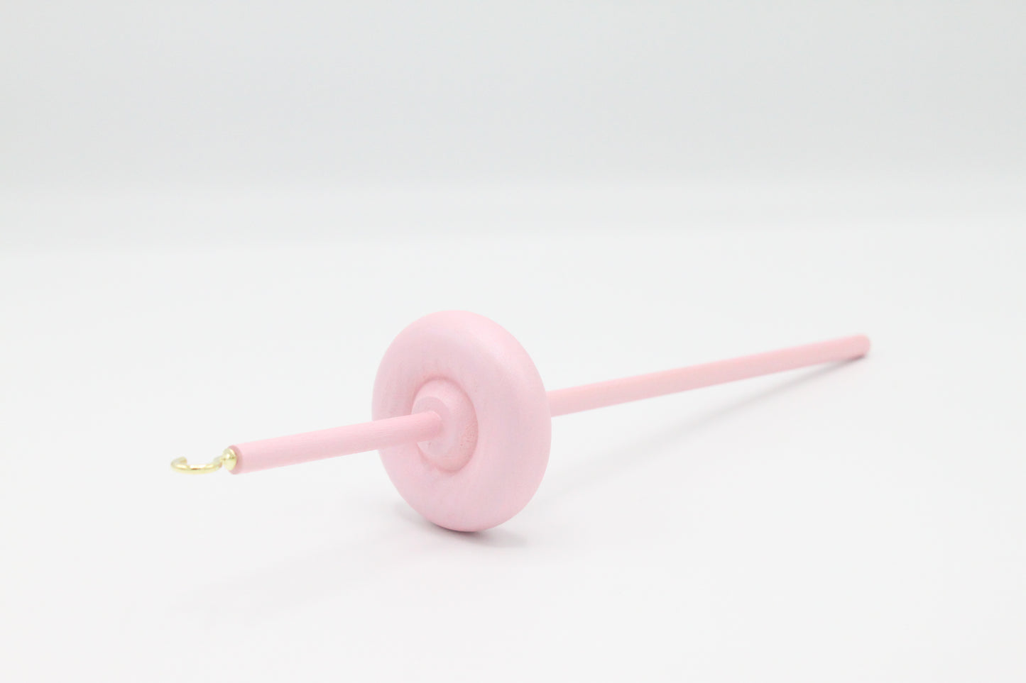 Ultimate Beginner Pastel Pink Drop Spindle Kit - Midi Size - Top Bottom Supported Turkish - Learn To Spin Kit