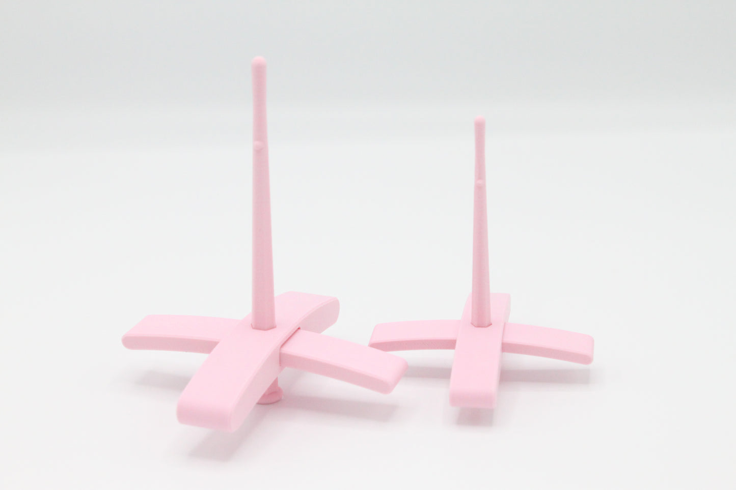 Ultimate Beginner Pastel Pink Drop Spindle Kit - Midi Size - Top Bottom Supported Turkish - Learn To Spin Kit