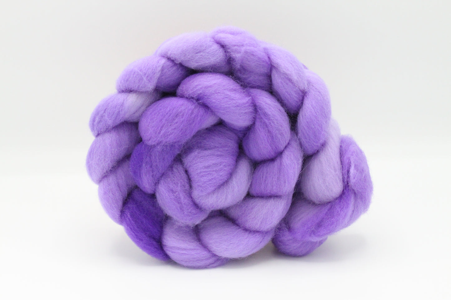 Complete Beginner Pastel Purple Drop Spindle Spinning Kit - Midi Size - Top Whorl, Bottom Whorl, Supported, and Roving