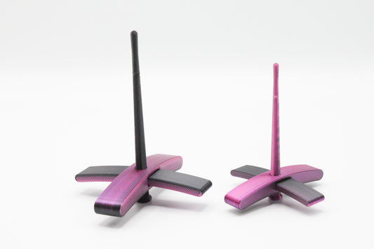 Razzmatazz - Pink & Black Silk 3D Printed Turkish Spindle - Beginner Friendly