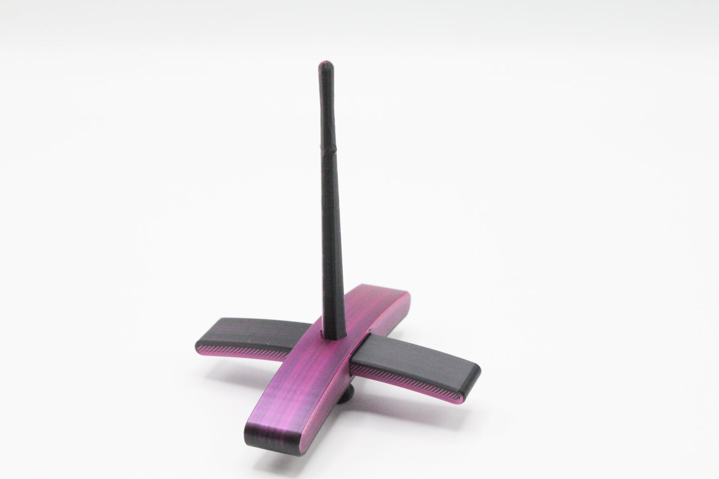 Razzmatazz - Pink & Black Silk 3D Printed Turkish Spindle - Beginner Friendly