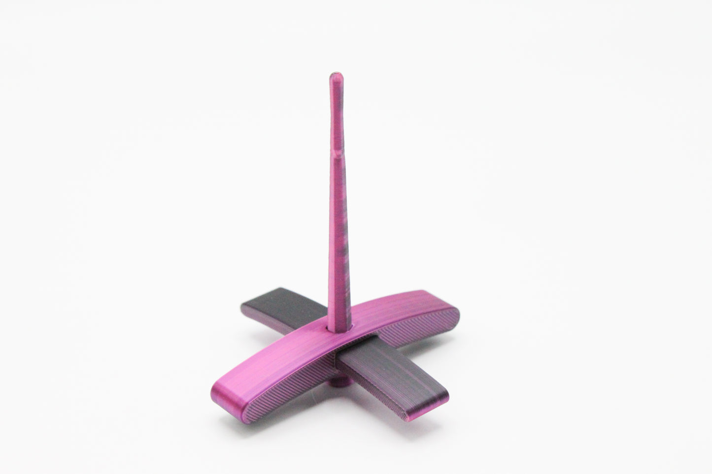 Razzmatazz - Pink & Black Silk 3D Printed Turkish Spindle - Beginner Friendly