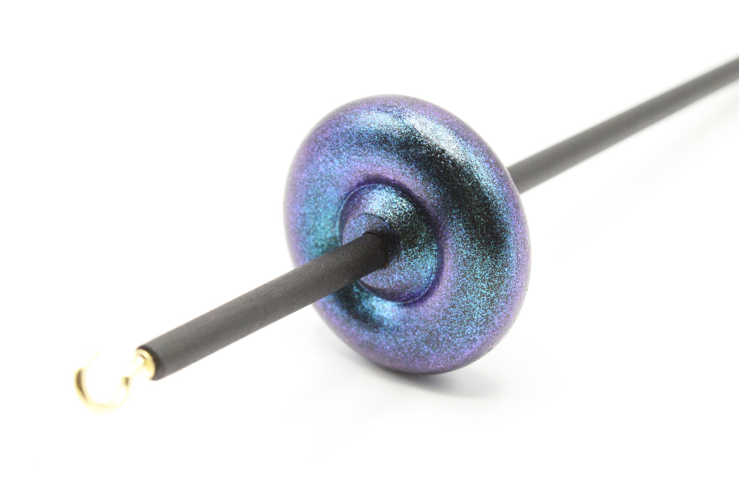 Ultimate Beginner Mermaid Drop Spindle Kit - Midi Size Blue - Top Bottom Supported Turkish - Learn To Spin Kit