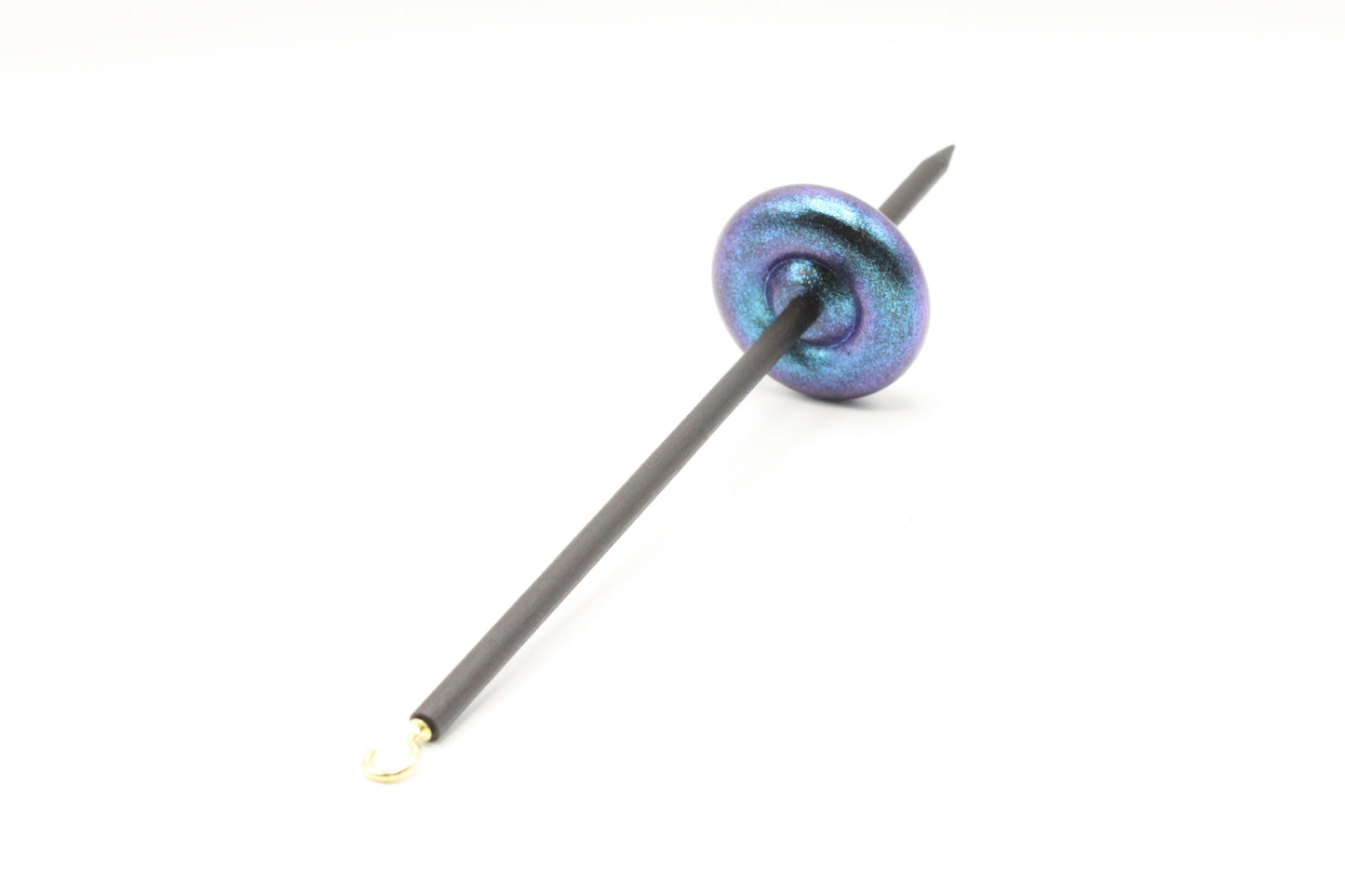 Ultimate Beginner Mermaid Drop Spindle Kit - Midi Size Blue - Top Bottom Supported Turkish - Learn To Spin Kit