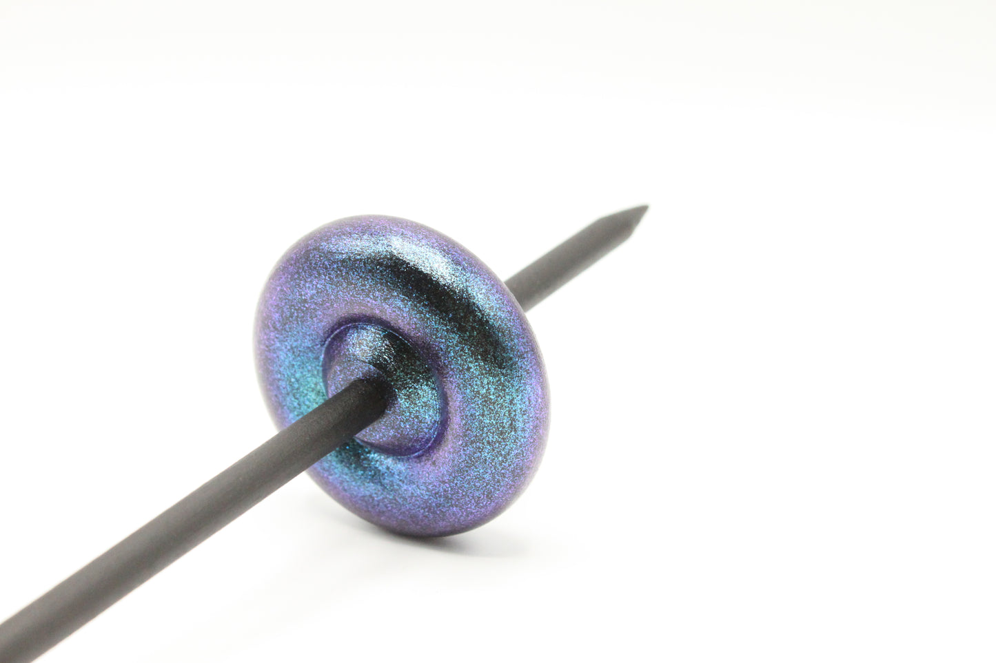 Ultimate Beginner Mermaid Drop Spindle Kit - Midi Size Blue - Top Bottom Supported Turkish - Learn To Spin Kit