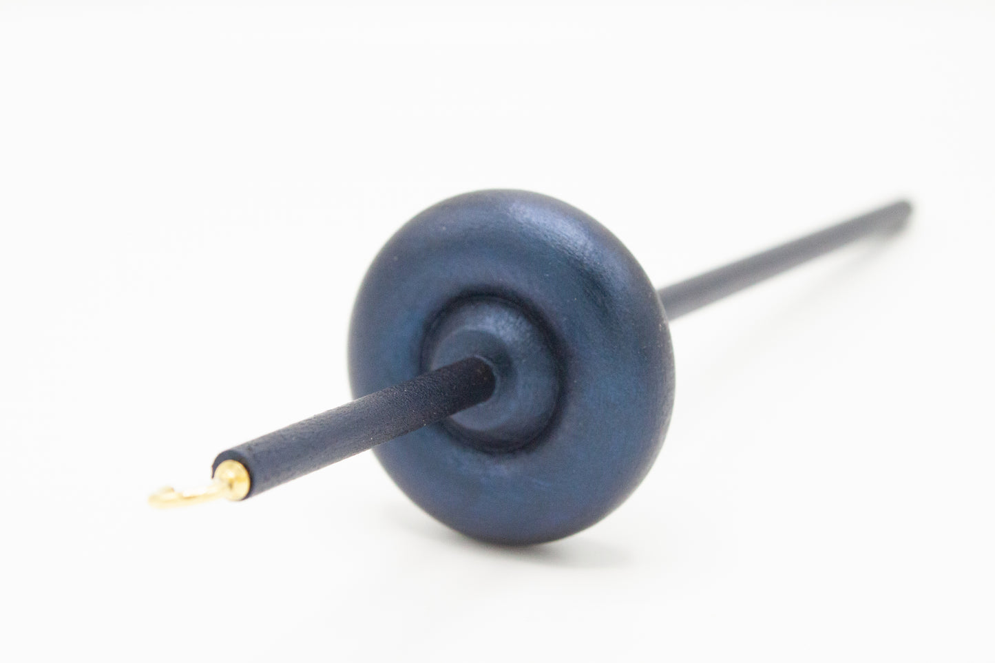 Ultimate Beginner Sea Serpent Drop Spindle Kit - Midi Size Navy - Top Bottom Supported Turkish - Learn To Spin Kit
