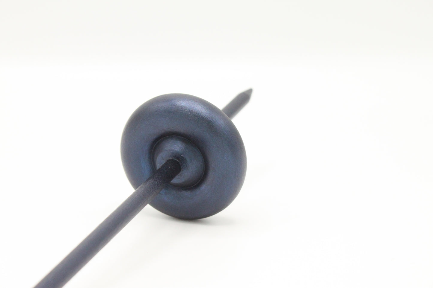 Ultimate Beginner Sea Serpent Drop Spindle Kit - Midi Size Navy - Top Bottom Supported Turkish - Learn To Spin Kit