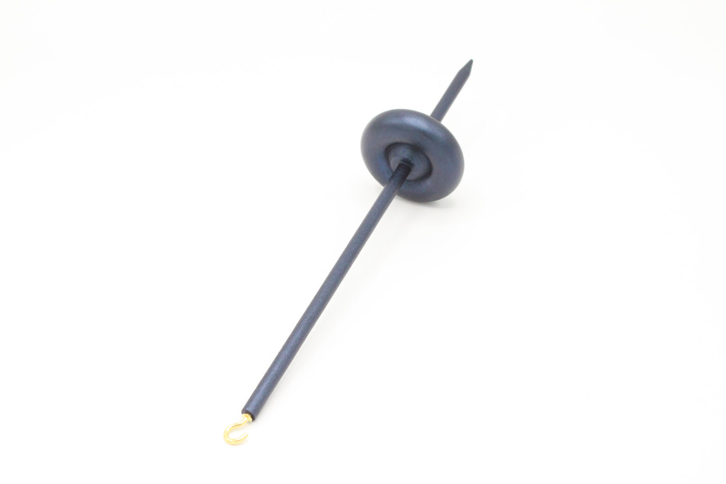 Ultimate Beginner Sea Serpent Drop Spindle Kit - Midi Size Navy - Top Bottom Supported Turkish - Learn To Spin Kit
