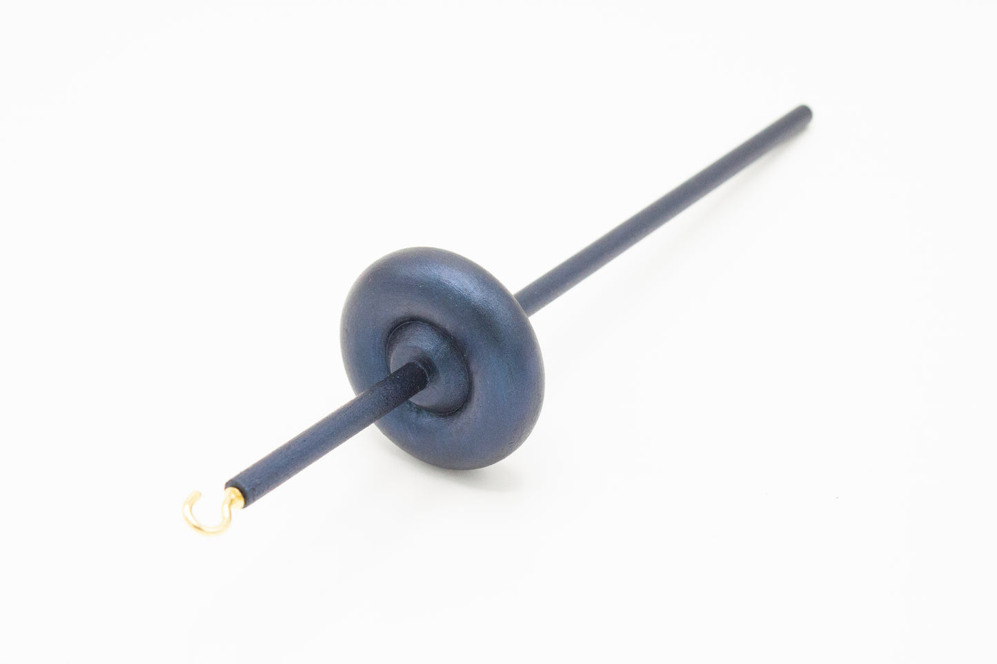 Ultimate Beginner Sea Serpent Drop Spindle Kit - Midi Size Navy - Top Bottom Supported Turkish - Learn To Spin Kit