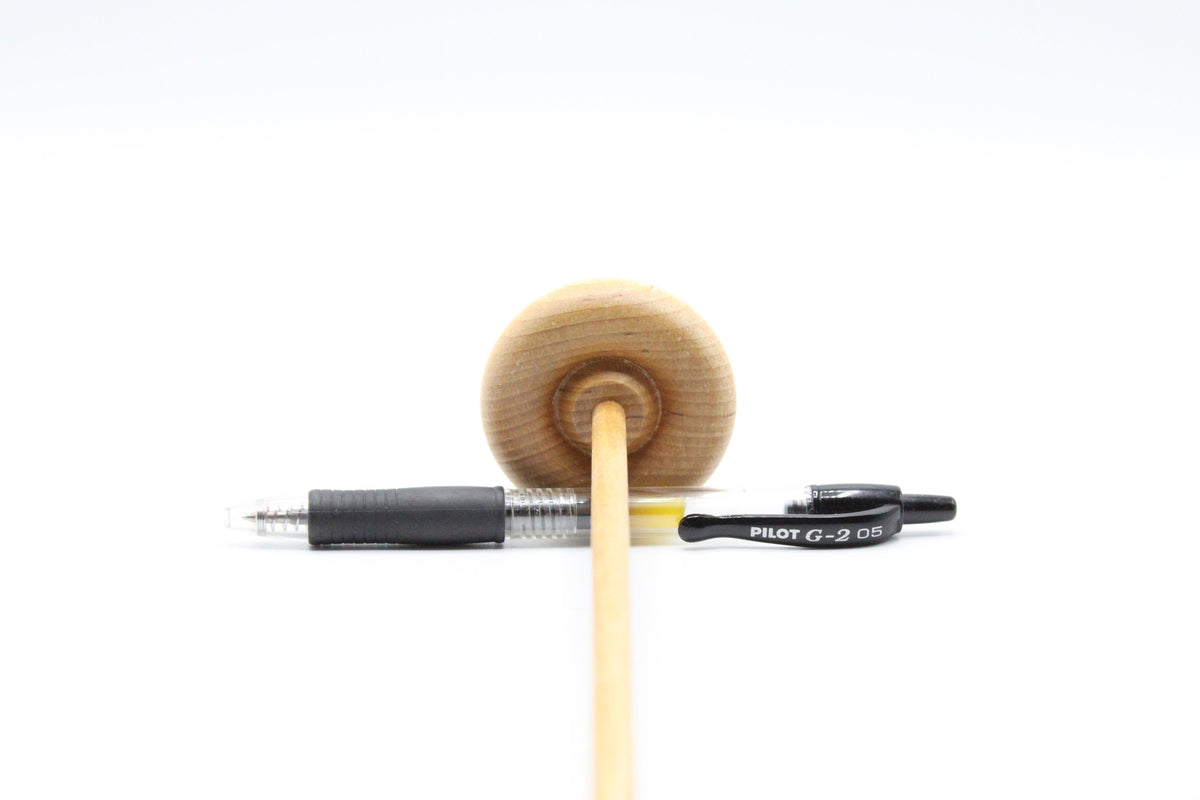 Beginners Lace Weight Complete Drop Spindle Kit - Blue - Top Whorl, Bottom Whorl, Supported, and Roving