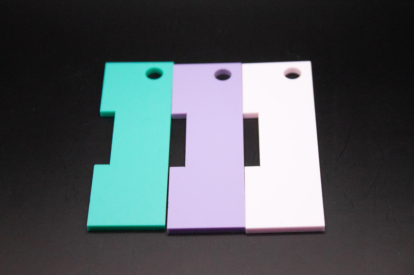 Pastel Acrylic Wraps Per Inch Yarn Measuring Tool Keychain - Crochet Knitting Spinning Fiber Gift