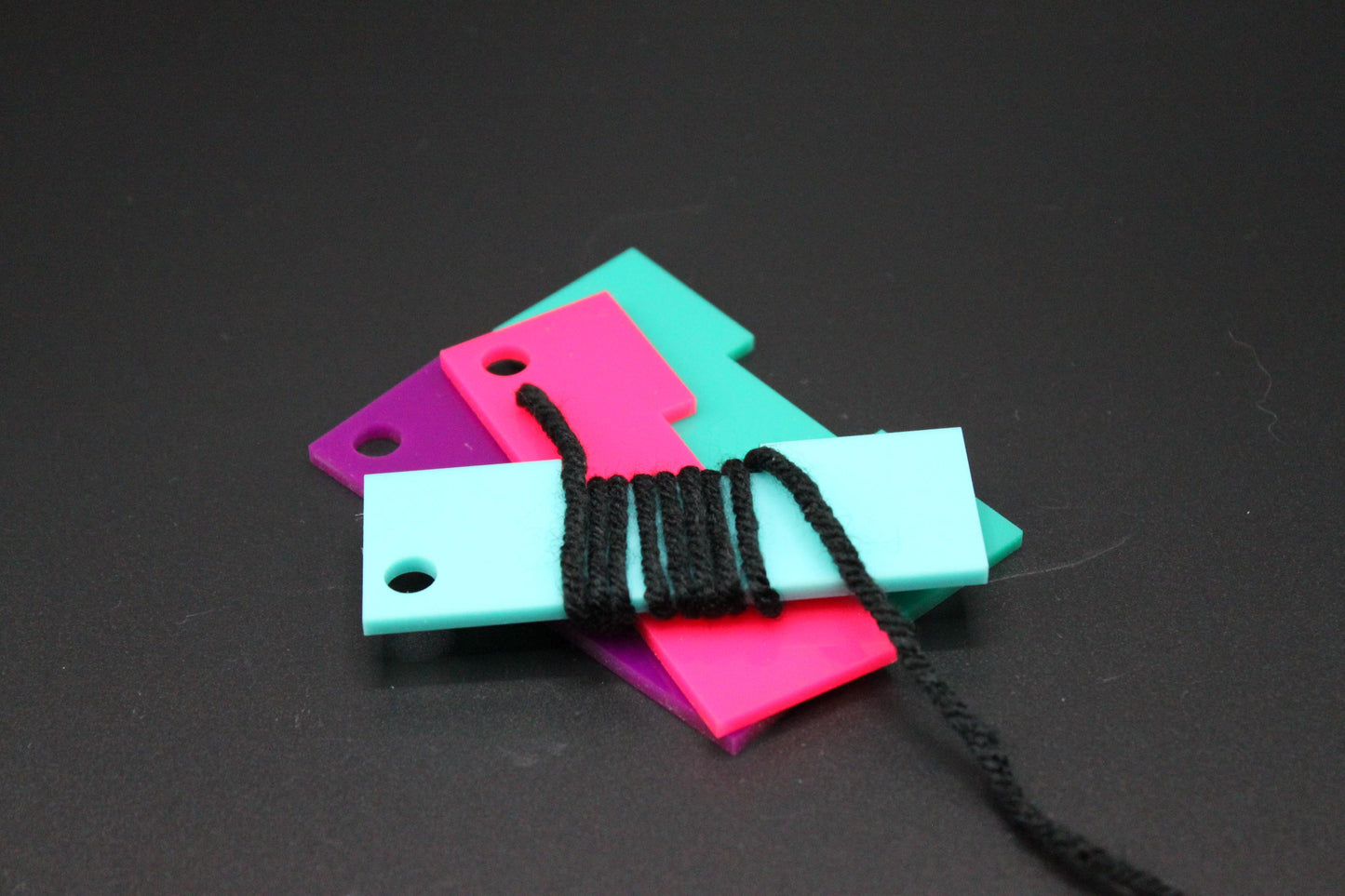 Simple Neon Wraps Per Inch Yarn Measuring Tool - Crochet Knitting Spinning Measurement Tool - Pick Your Color