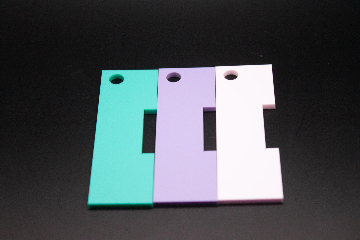 Pastel Acrylic Wraps Per Inch Yarn Measuring Tool Keychain - Crochet Knitting Spinning Fiber Gift