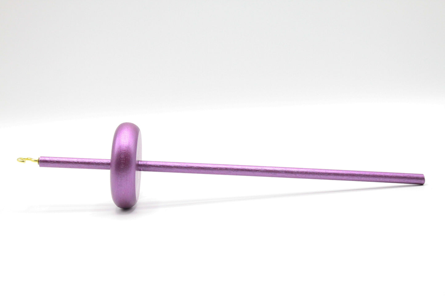Metallic Plum Drop Spindle - Lace Weight - Top or Bottom Whorl