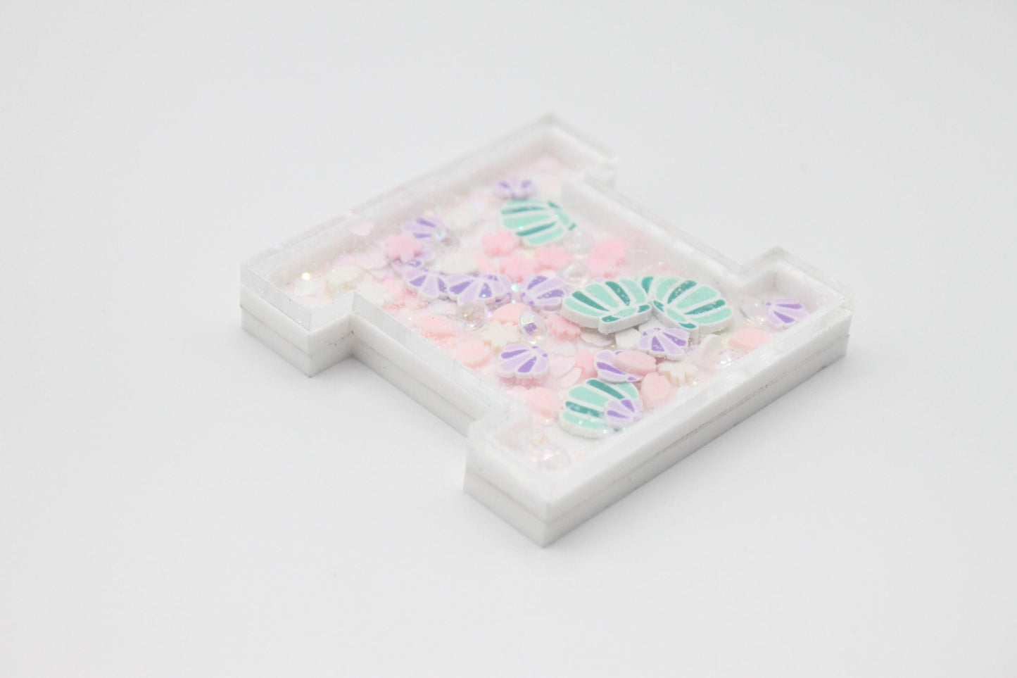 Winter Mermaid - Shaker Wraps Per Inch Tool - Spinning, Weaving, Knitting Crochet Tool - Knitter Gift, Spinning Gift