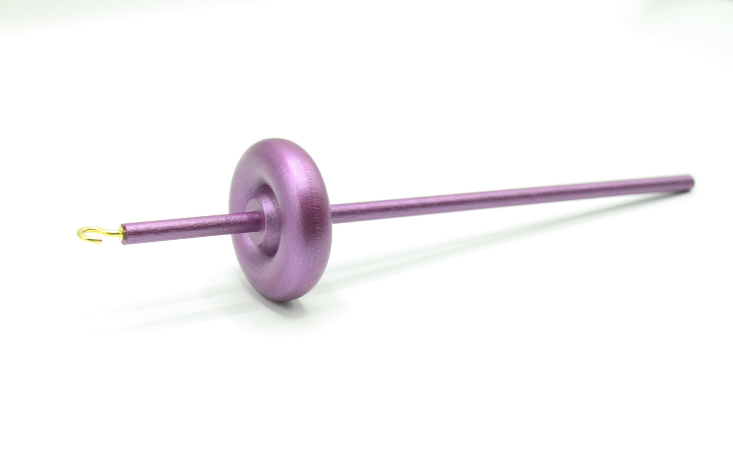 Metallic Plum Drop Spindle - Lace Weight - Top or Bottom Whorl