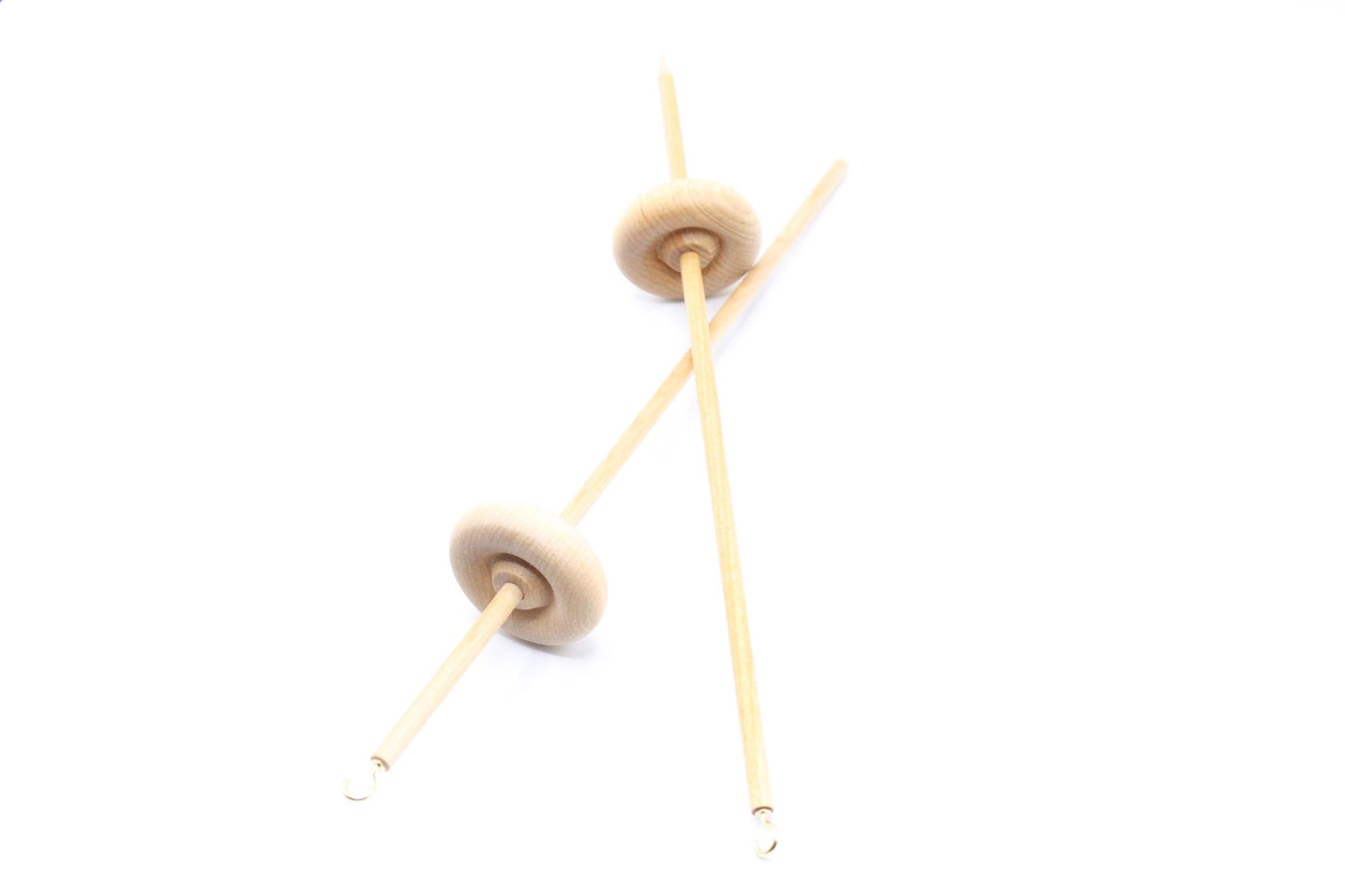 Beginner Learn To Spin Set: Bottom & Top Lace Weight Drop Spindle