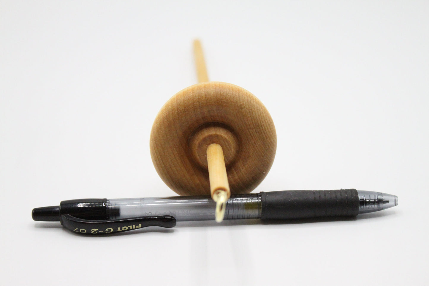 Complete Beginner Drop Spindle Kit - Midi Kit Pink - Top Whorl, Bottom Whorl, Supported and Roving