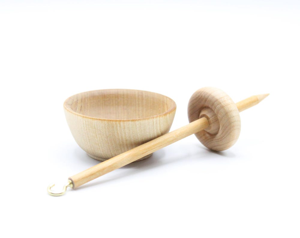 Mini Supported Drop Spindle Spinning Set - Beginner's Dream