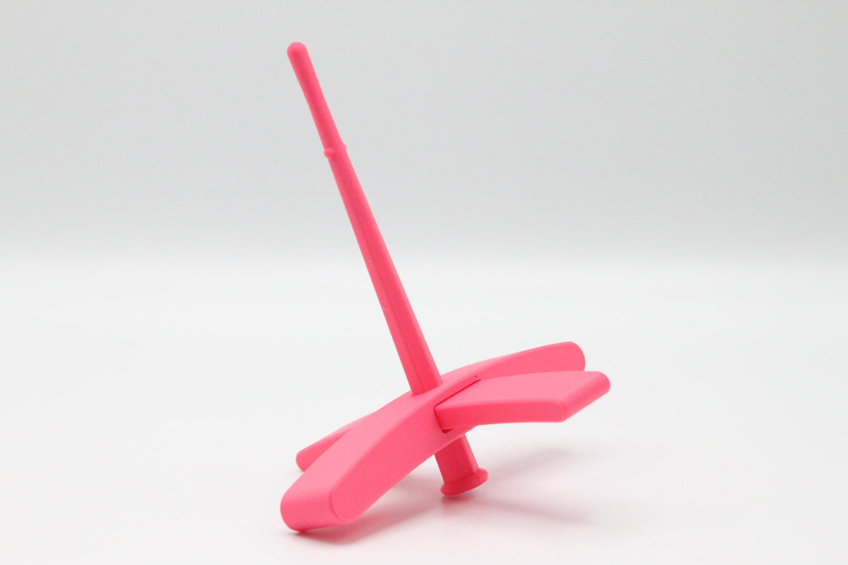 Beginner Turkish Spindle Kit - Berry Crush Pink - Two Sizes To Choose From With 4 oz Falkland Roving