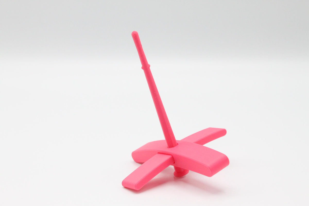 Beginner Turkish Spindle Kit - Berry Crush Pink - Two Sizes To Choose From With 4 oz Falkland Roving